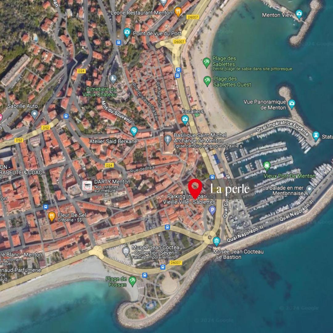 La Perle Lägenhet Menton Exteriör bild